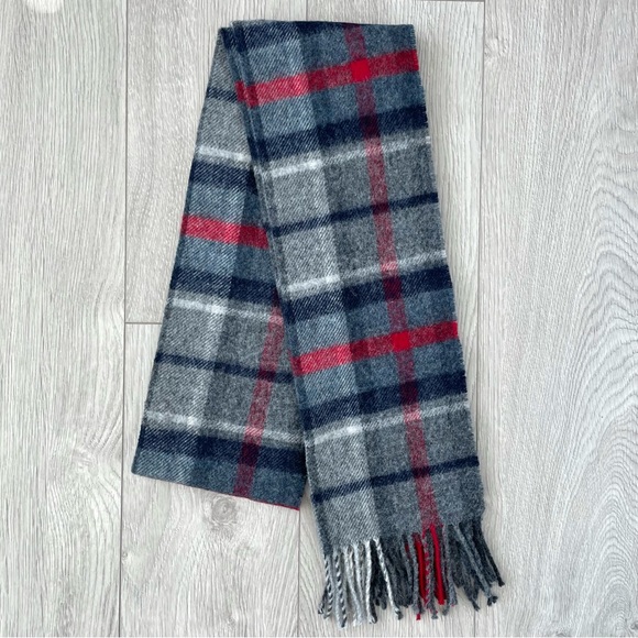 J.Crew Plaid Tartan Wool Scarf - Picture 4 of 6